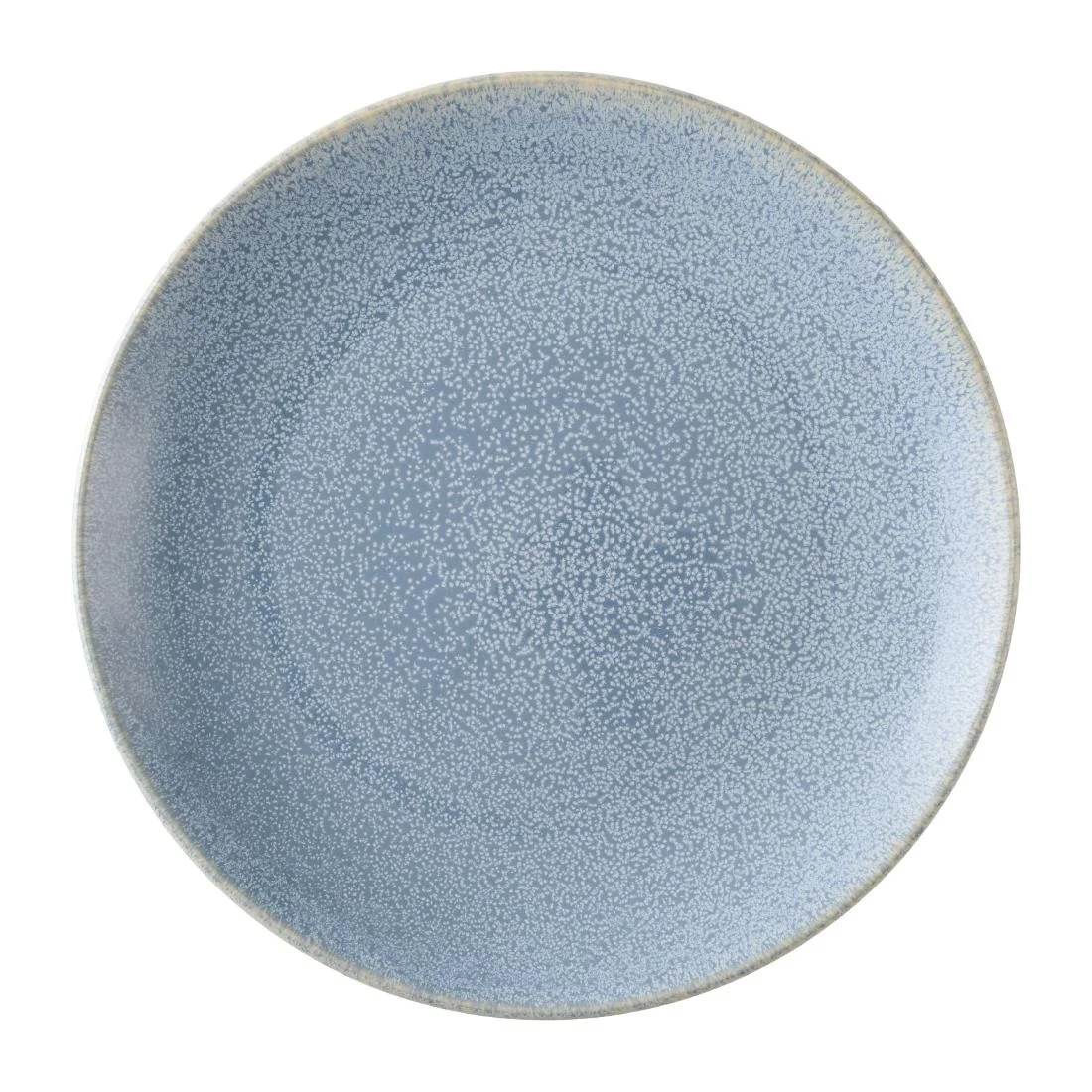 Dudson Evo Azure Coupe Plates Blue 255mm (6 Pack) - Image 1