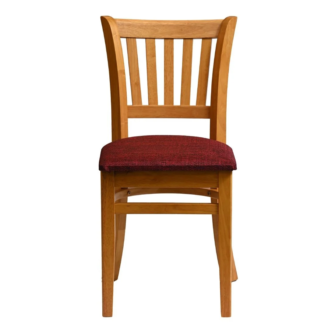 Manhattan Dining Chairs in Soft Oak with Shetland Scarlett Seat (2 Pack) - Image 1