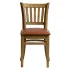 Manhattan Dining Chairs in Weathered Oak with Bison Tan Seat (2 Pack)