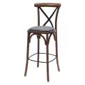 Bristol Bar Chair in Vintage with Shetland Smoke Seat - Image 1