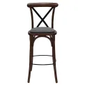 Bristol Bar Chair in Vintage with Shetland Smoke Seat - Image 2