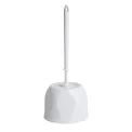 Nisbets Essentials Round Toilet Brush & Holder - White - Image 1
