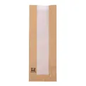Fiesta Compostable Baguette Bags with Glassine Window 300x100x60mm ( 1000 Pack) - Image 1