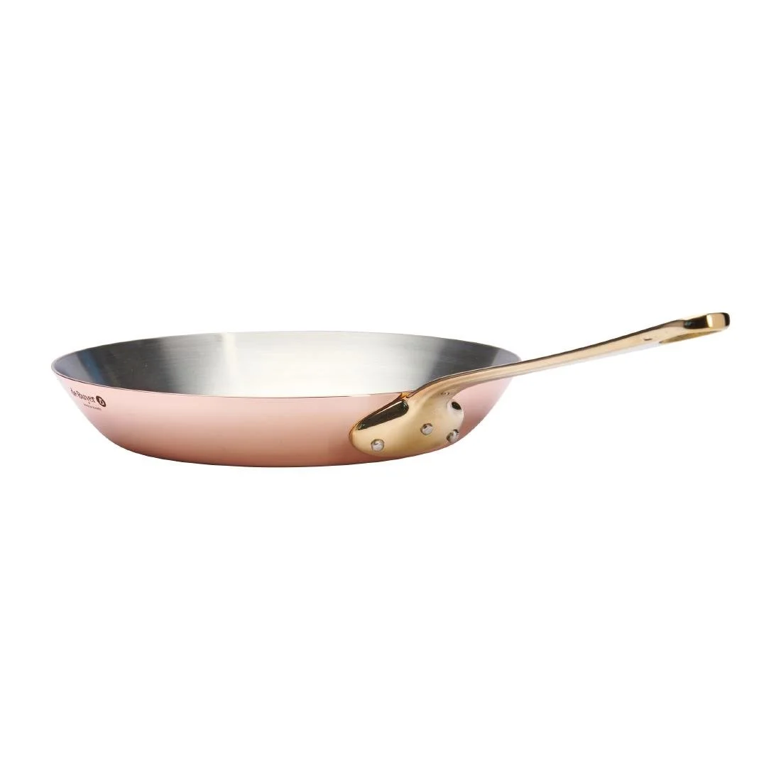 De Buyer Inocuivre Round Frying Pan with Handle Brass 24cm - Image 6