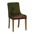 Bath Weathered Oak Dining Chairs with Forest Back & Espresso Seat (6 Pack) - Image 1