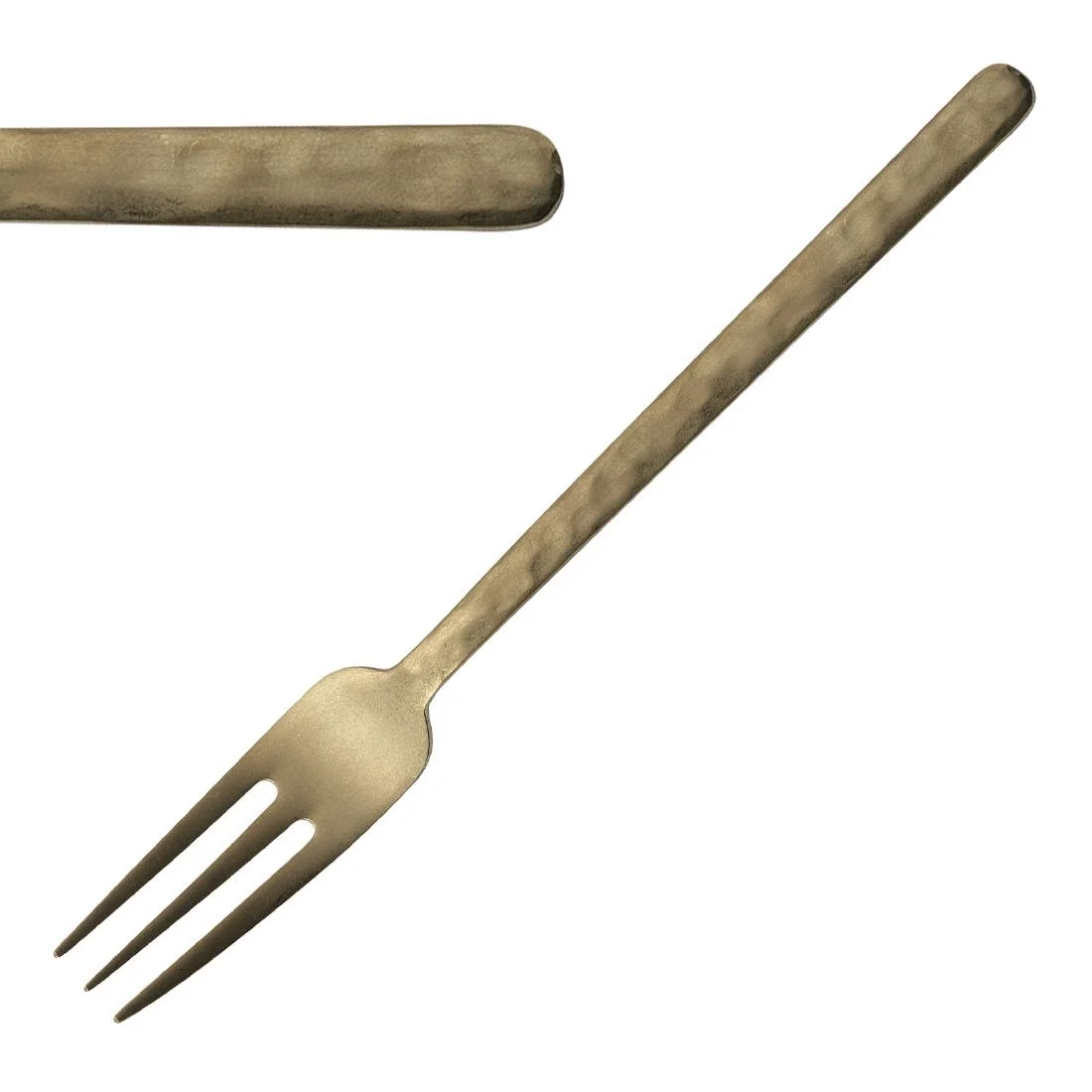 Comas Kodai Vintage Gold 3-Prong Table Forks (12 Pack) - Image 1