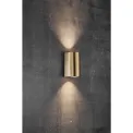 Nordlux Canto Maxi 2 Outdoor Wall Light Brass - Image 2