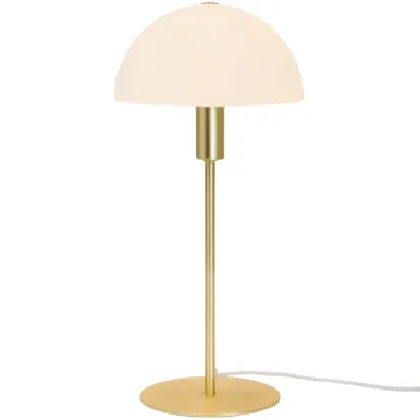 Nordlux Ellen 20 Indoor Table Lamp Brass, Glass Shade