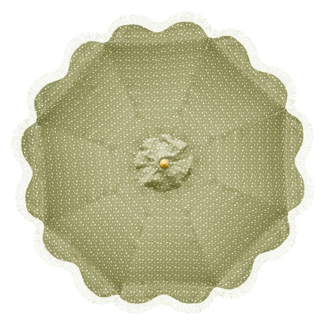 Bolero Sicily Round Parasol 2.5m Diameter Green Mix - Image 2