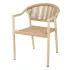 Bolero Dune PE Twist Rattan Outdoor Armchair Honey (4 Pack)
