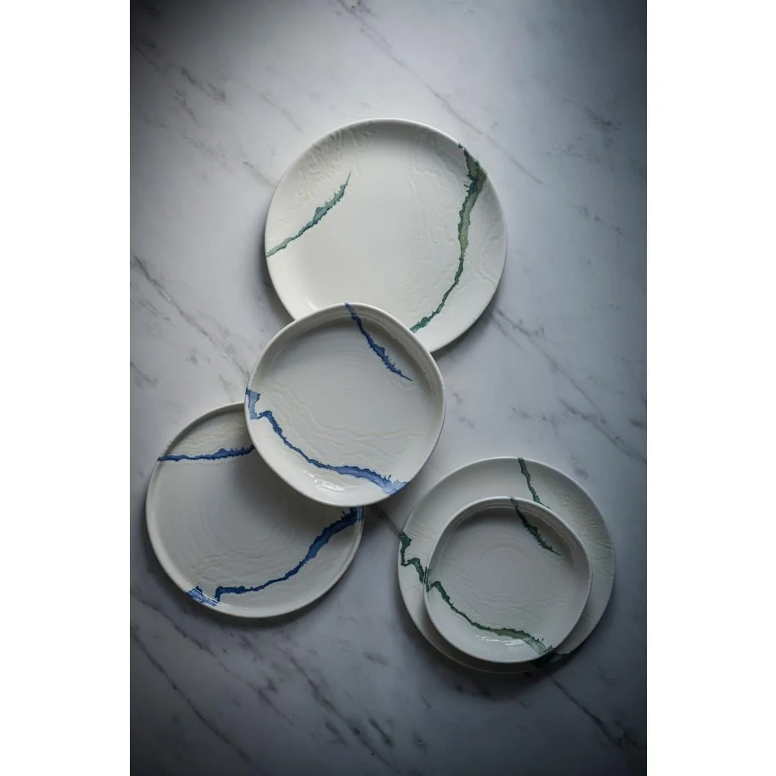 Churchill Tide Accents Walled Bowls Blue 230mm (6 Pack) - Image 2