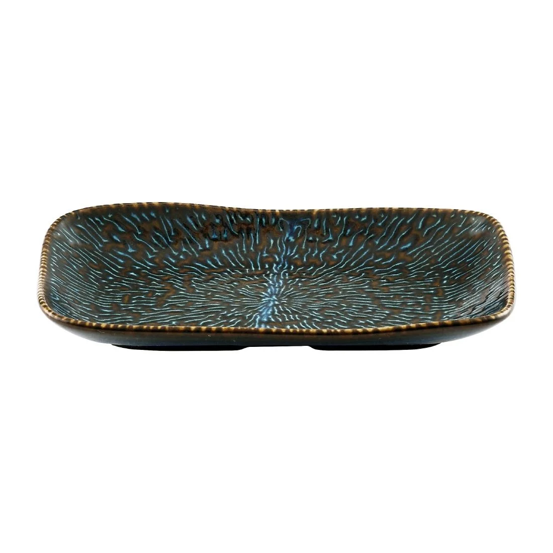 Churchill Inked Cascade Natural Deep Trays Sapphire Blue 260x180mm (6 Pack) - Image 2