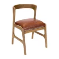 Copenhagen Dining Chairs in Weathered Oak & Bison Tan (6 Pack) - Image 1