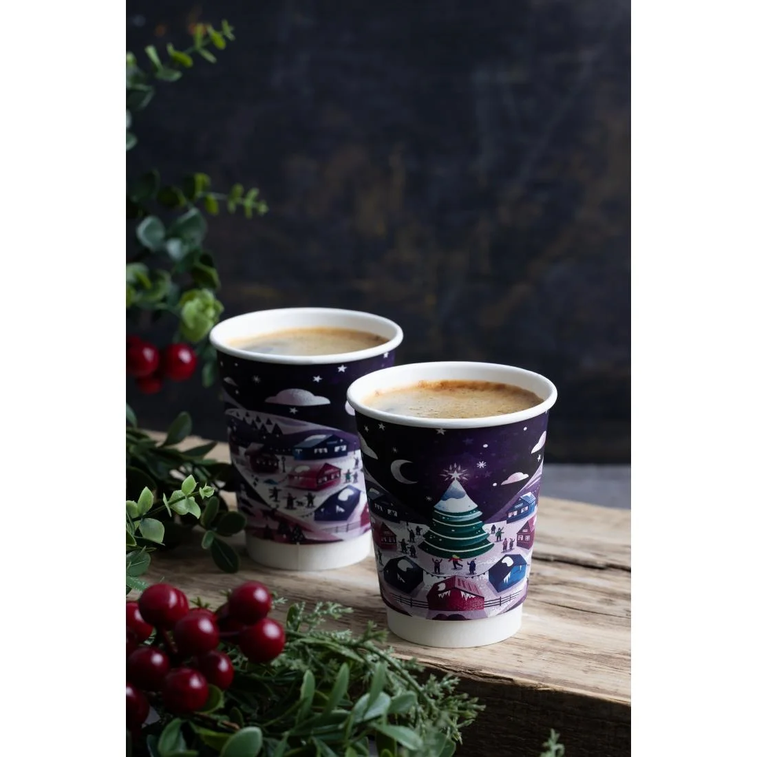 Vegware Double Wall 2026 Festive Cups 225ml (500 Pack) - Image 2