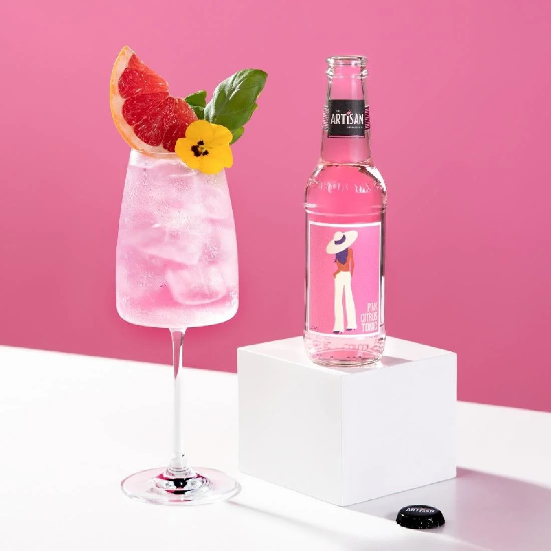Artisan Drinks Pink Citrus Tonic Bottles 200ml (24 pack) - Image 2