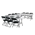 Bolero Rectangular Centre Folding Table 6ft White - Image 2