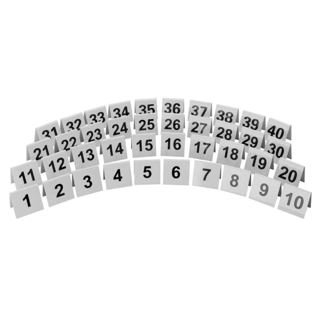 Beaumont Perspex Table Numbers 31-40 - Image 2