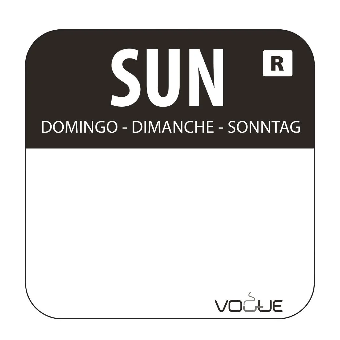 Special Offer - Vogue Days Of The Week Labels & Dispenser - Image 2