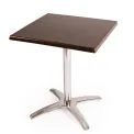 Special Offer Bolero Square Dark Brown Table Top and Base Combo - Image 1