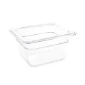 Vogue ABS Gastronorm Tray Clear GN 1/6 100mm - Image 1