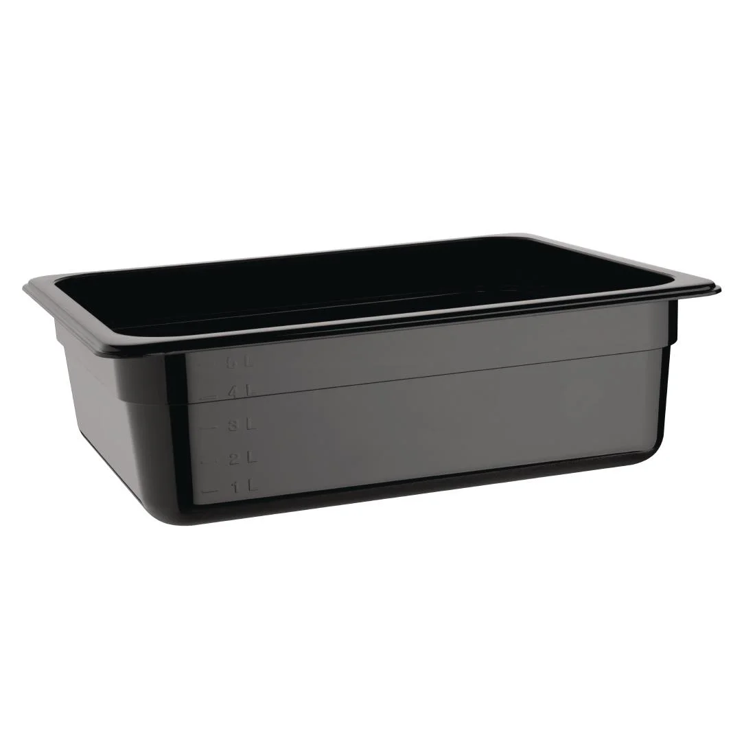 Vogue ABS Gastronorm Tray Black GN 1/2 100mm - Image 1