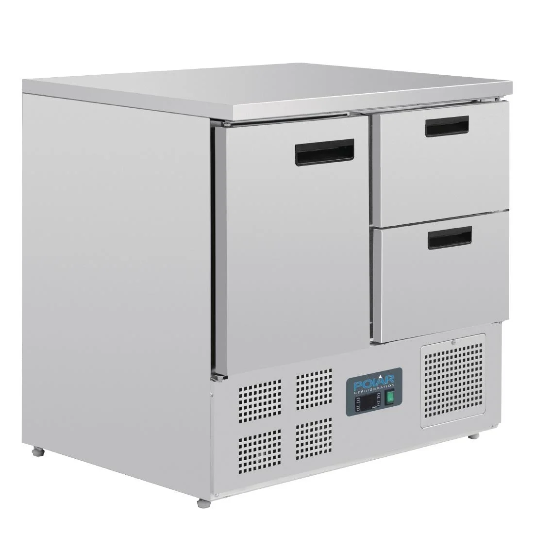Polar 1 Door and 2 Drawer Counter Fridge 240Ltr - Image 1