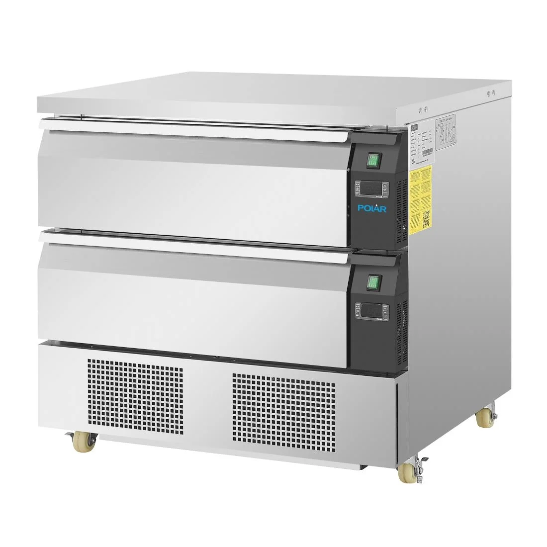 Polar U-Series Double Drawer Dual Temperature Counter Fridge 4xGN - Image 2