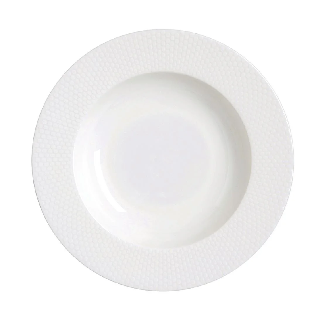 William Edwards Quanta Rim Bowls White 220mm (12 Pack) - Image 1