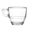 RCR Cristalleria Caffe Stackable Espresso Cups 80ml (12 Pack) - Image 1