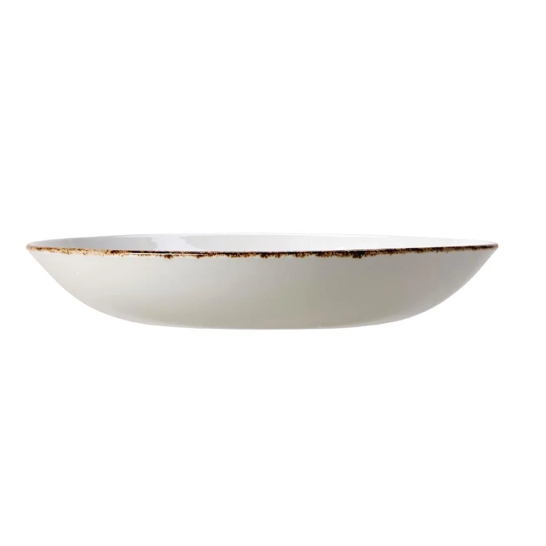 Steelite Brown Dapple Coupe Plates 230mm - Image 2
